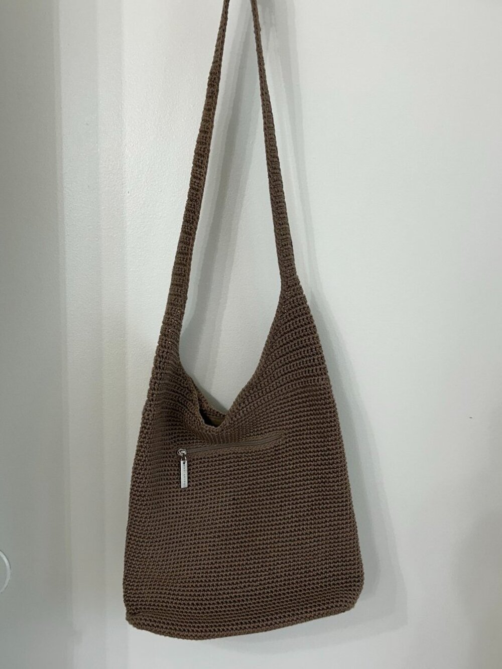 The Sak Brown Crochet Shoulder Bag